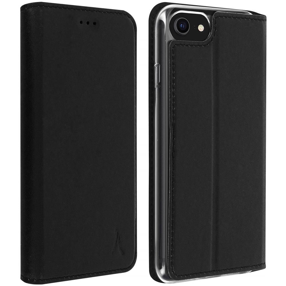 Custodia Apple Iphone 7 / 8 / Se 2020 Portacarte Cover Supporto Stand Nero - Foto 1