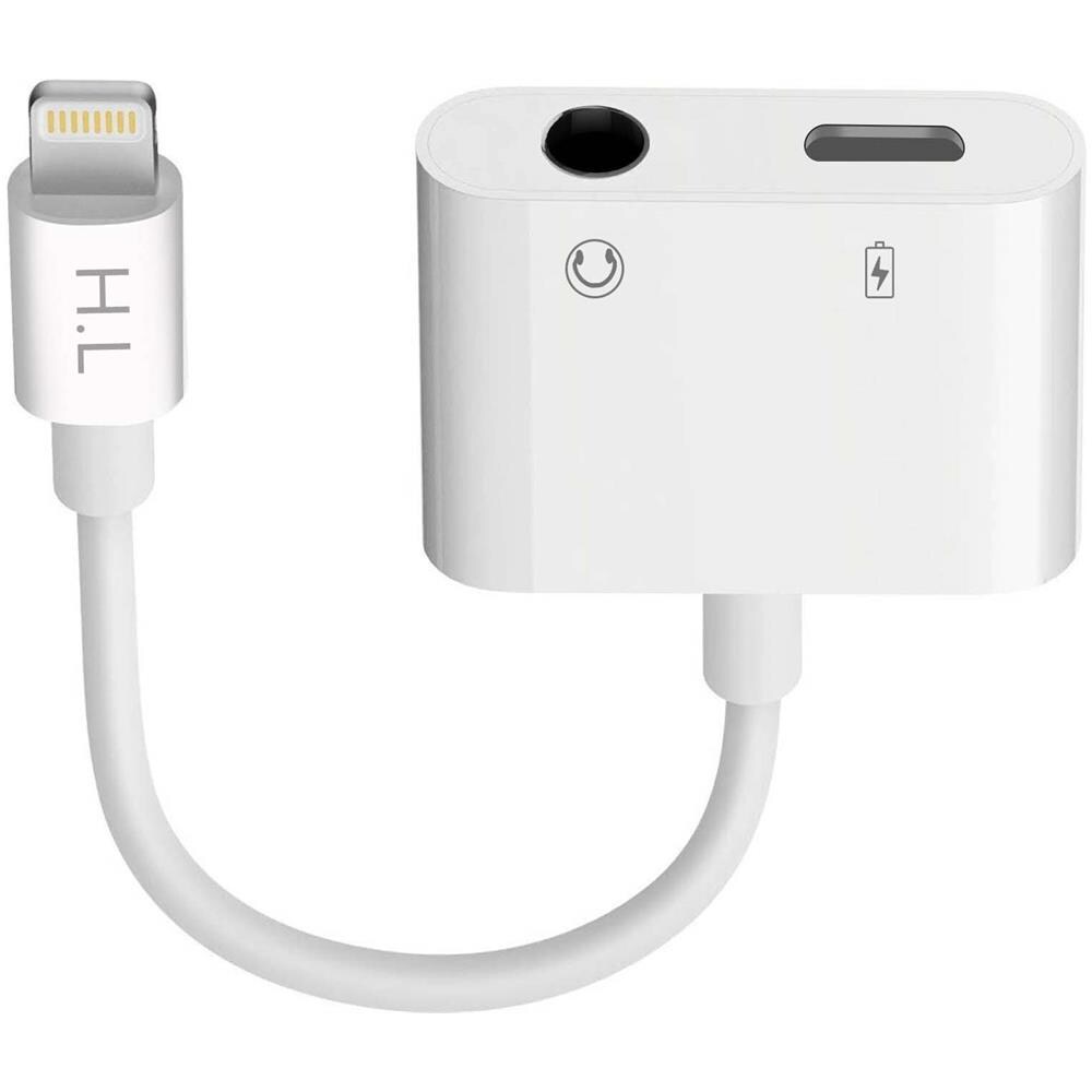 Adattatore Audio E Ricarica Lightning Verso Lightning E Jack 3,5 Mm 12 Cm - Foto 1
