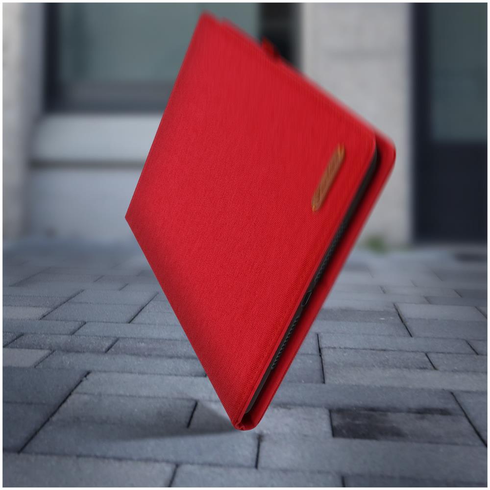Cover Porta Carte Ipad 9 2021 Ipad 8 2020 Ipad 7 2019 Tessuto Rosso - Foto 5