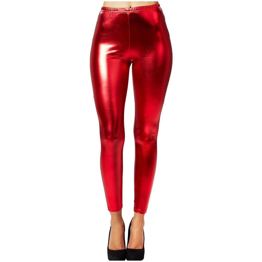 tectake - Leggings Metallizzati - Rosso, Xxl - ePRICE