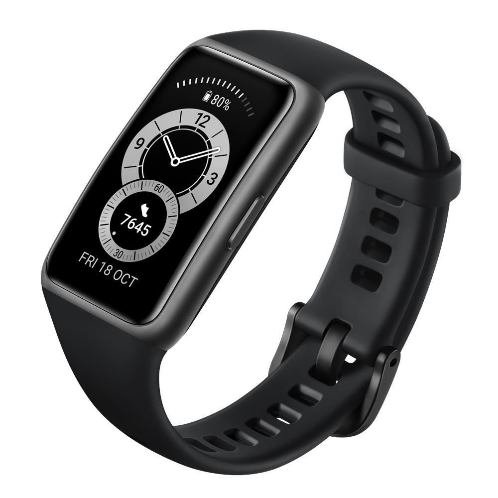 Activity Tracker Band 6 Display 1.47" Bluetooth per Attività Fisica Cardiofrequenzimetro Resistente All'acqua Nero - Foto 2