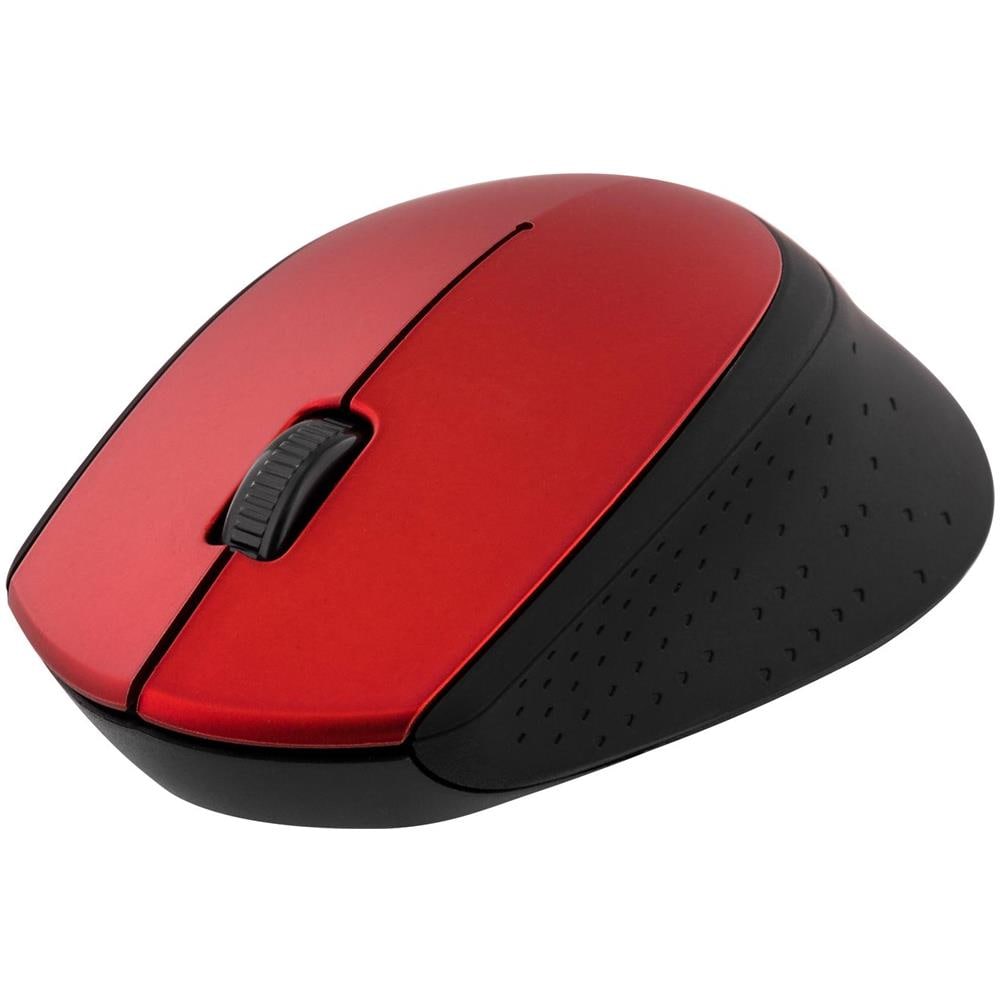 Mouse Ottico Wireless 2.4ghz, 3 Pulsanti Con Scroll, 1200 Dpi, Rosso - Foto 1
