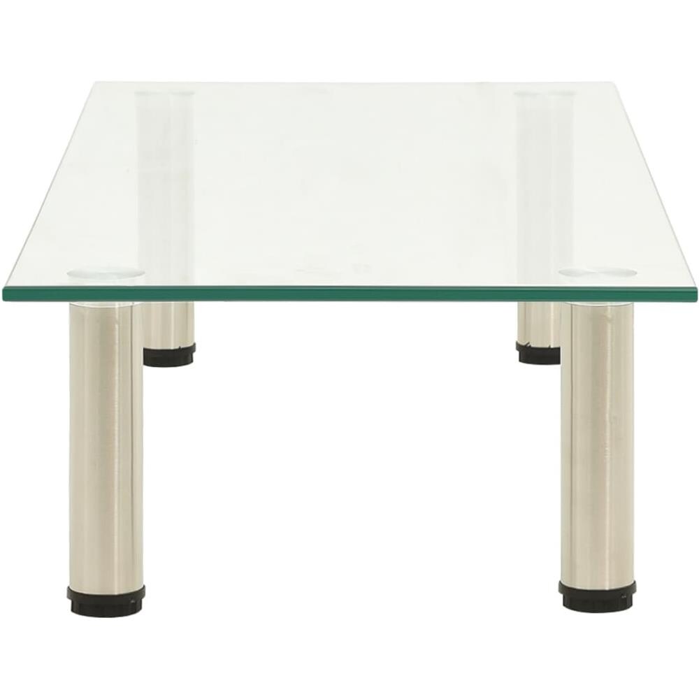 322766 TV Stand Transparent 80x35x17 cm Tempered Glass - Foto 2