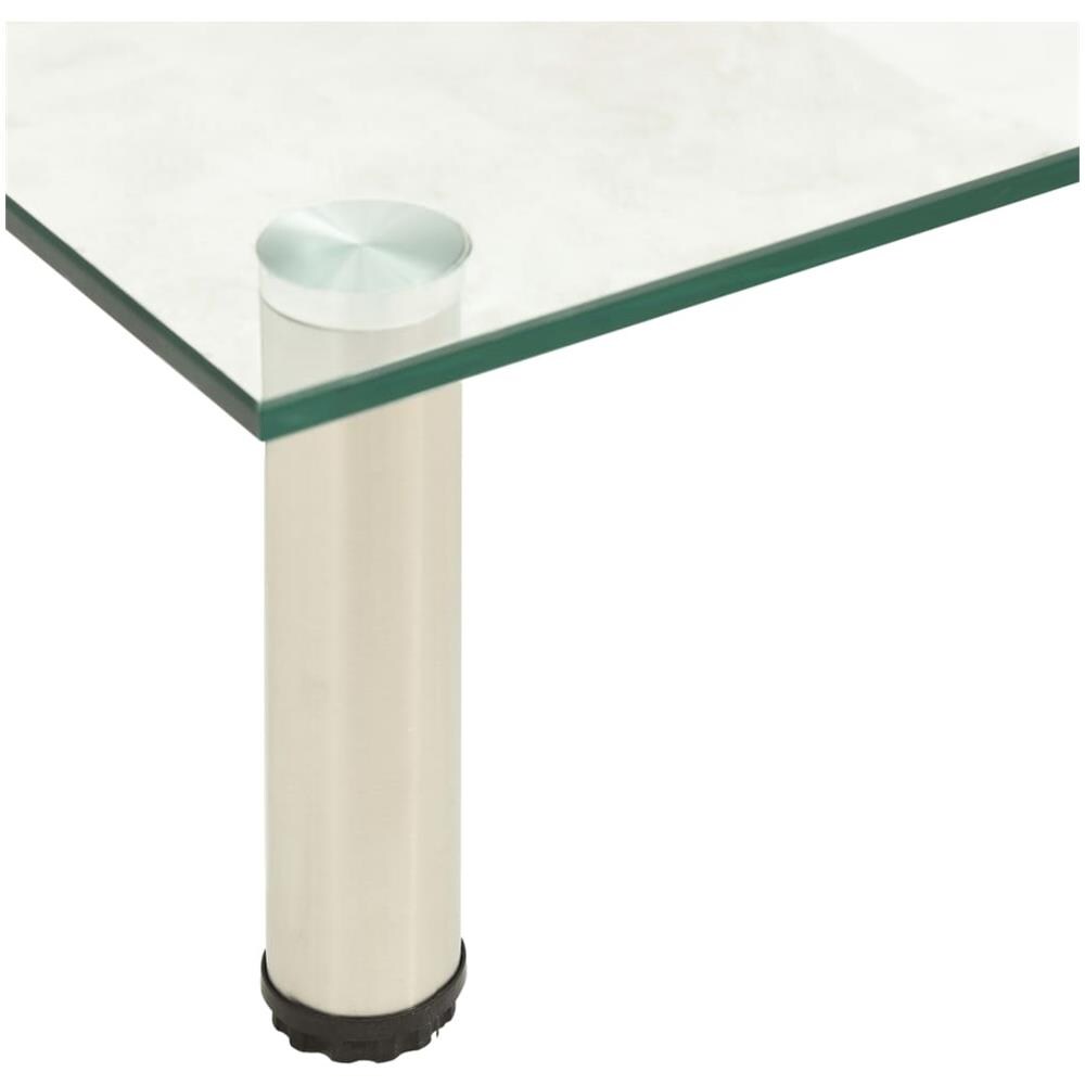 322766 TV Stand Transparent 80x35x17 cm Tempered Glass - Foto 5