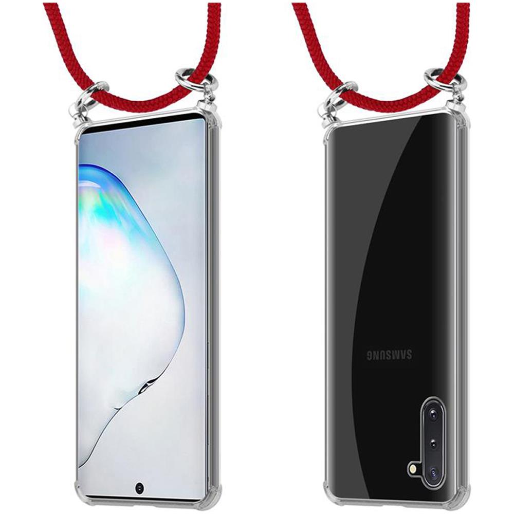 Catena Di Telefoni Cellulari Compatibile Con Samsung Galaxy Note 10 In Rosso Rubino - Coperchio Protettivo In Silicone Con Anelli D'argento, Cinturino In Corda E Custodia Staccabile - Foto 8