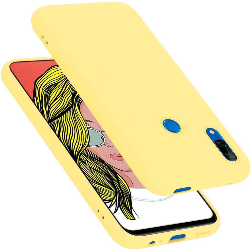 Custodia Compatibile Con Huawei P Smart Z / Y9 Prime 2019 / Enjoy 10 Plus In Liquid Giallo - Coperchio Protettivo In Silicone Tpu Flessibile - Foto 1