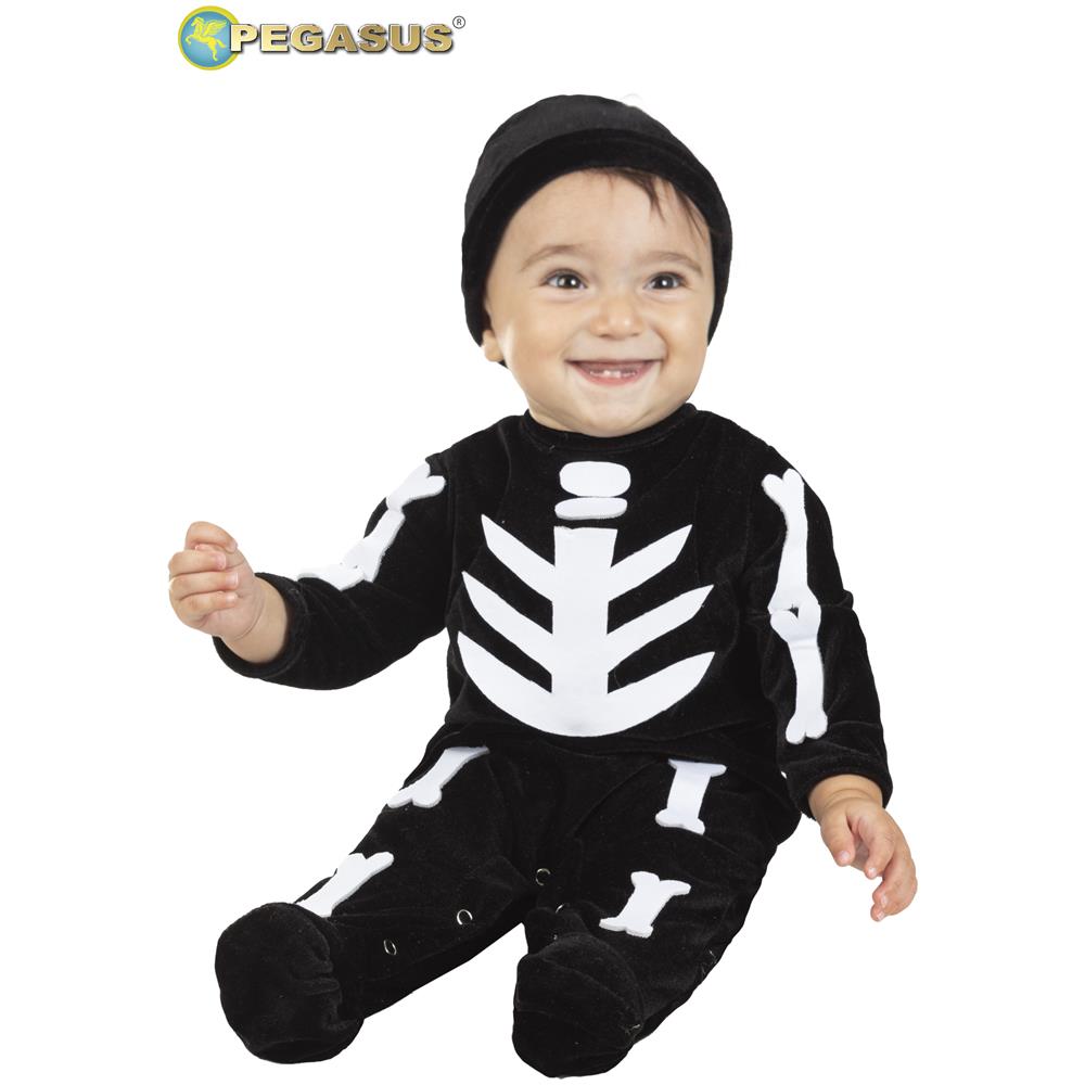 Piccolo Scheletro Neonato Di Halloween Tg 7/9 Mesi - Foto 1