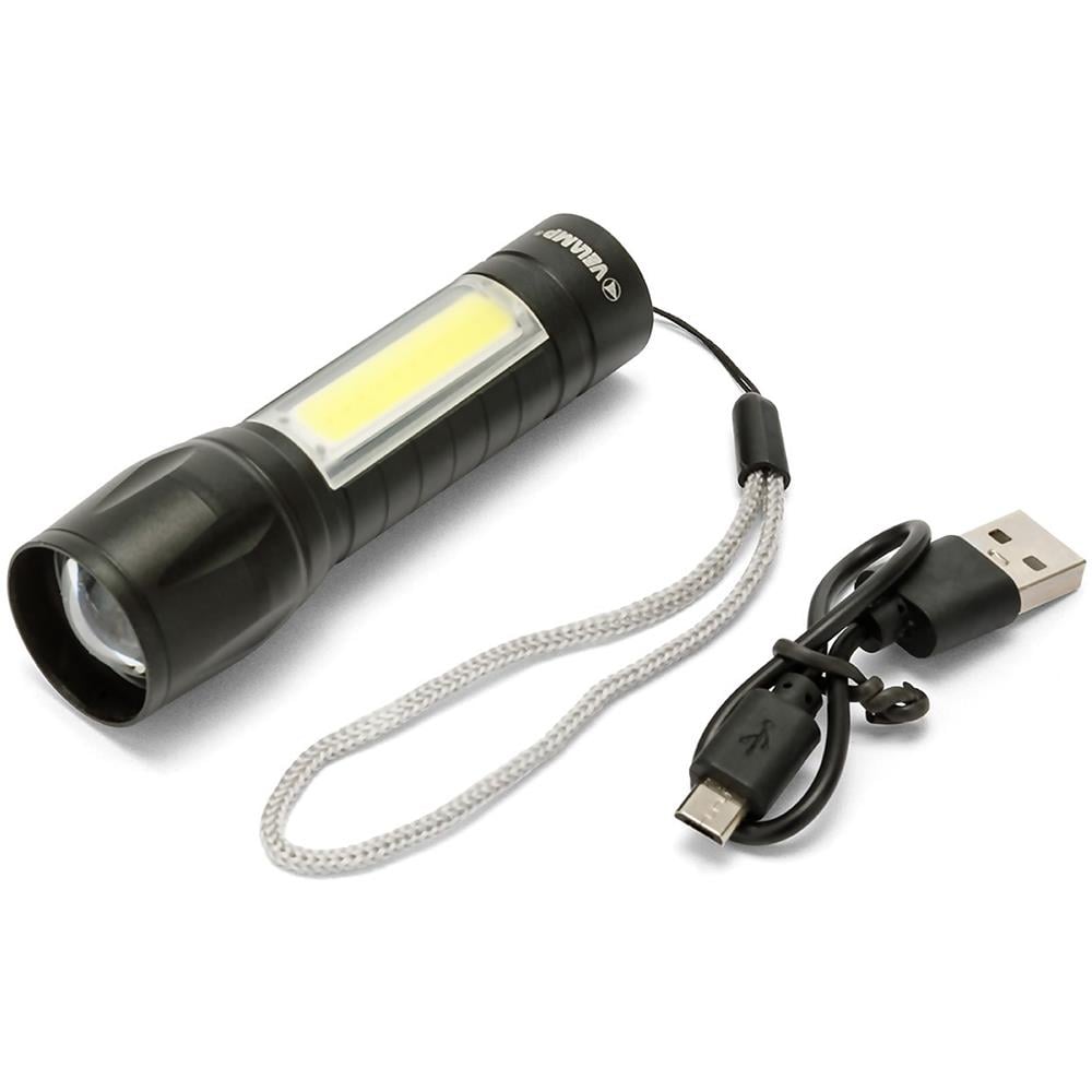 Thor Max: Torcia Ricaricabile Led 1w Con Funzione Zoom E Lanterna Laterale. - Foto 1