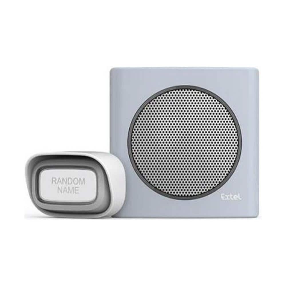 Dibi Flash Soft Suoneria Senza Fili Con Portata Di 200 M E Pulsante Di Chiamata A 6 Anelli, Grigio Chiaro - Extel - Foto 1