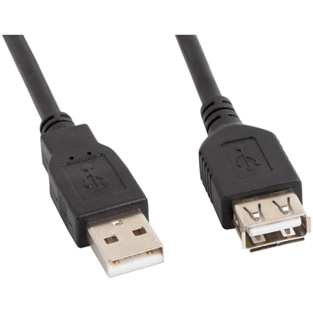 Cavo Di Prolunga Usb A 2.0 Maschio A Usb A 2.0 Femmina 0,7 M Nero Ca-usbe-10cc-0007-bk - Foto 1