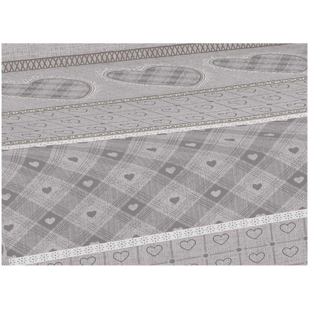 Telo Arredo Multiuso Linea Pensieri Delicati In Cotone Disegno Chalet Singolo Beige - Foto 5