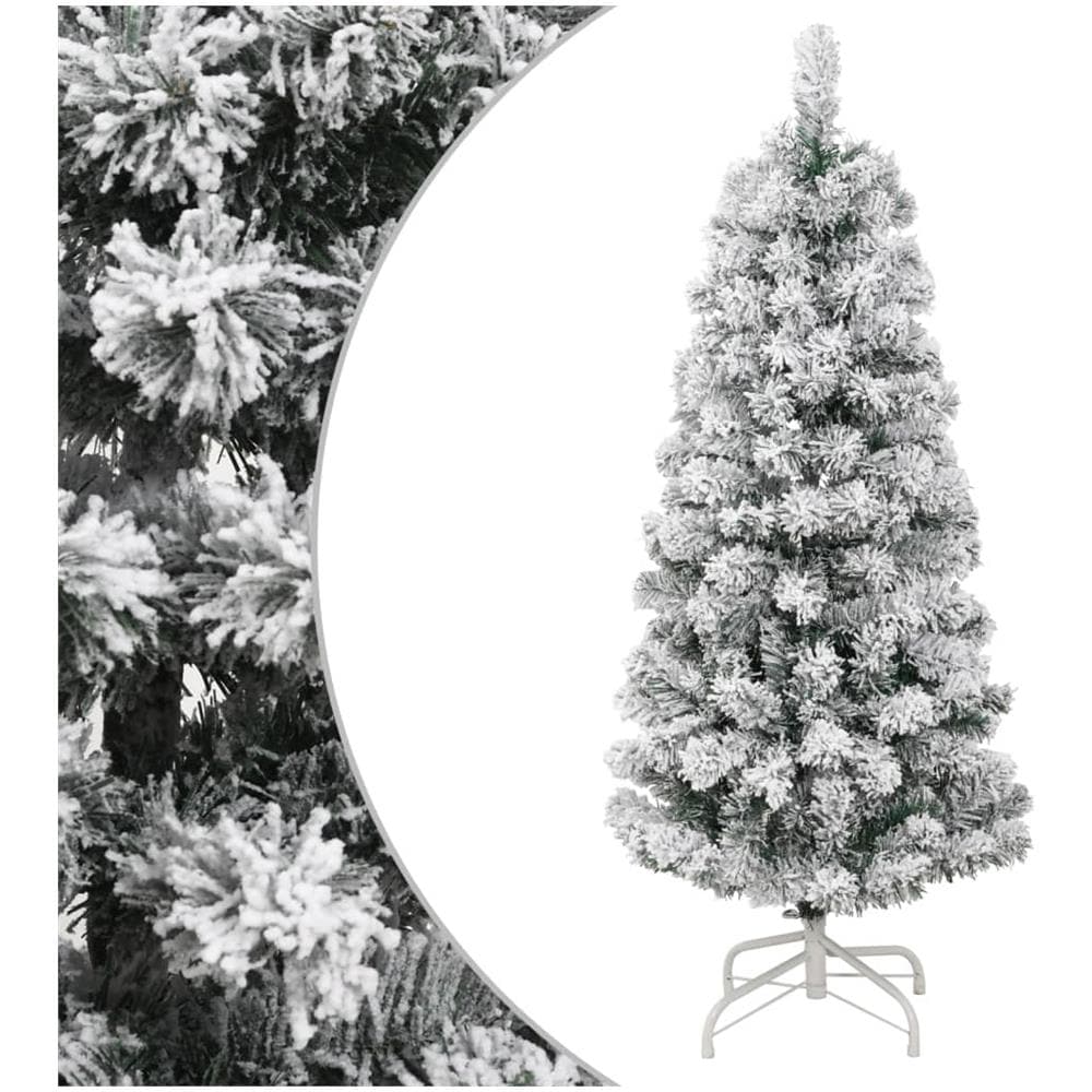 Albero Natale Artificiale Incernierato Con Neve Fioccata 150 Cm - Foto 1