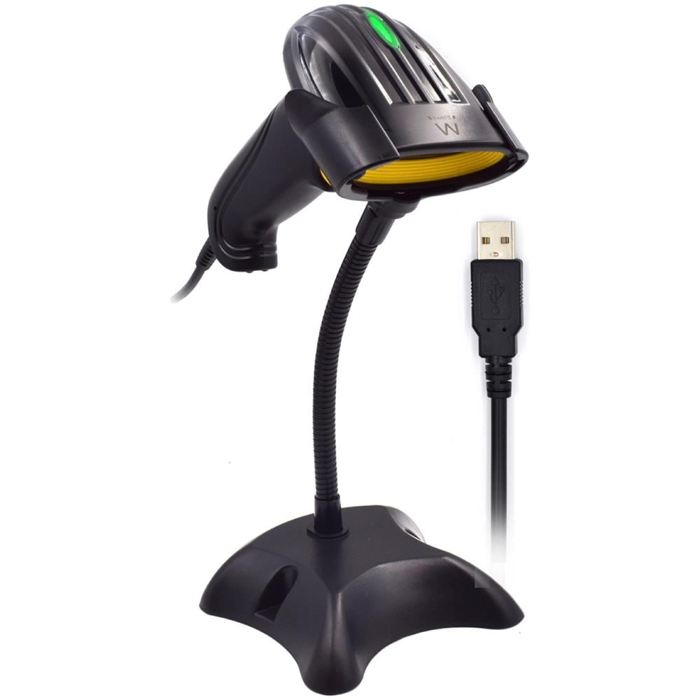 EW3410 lettore di codici a barre Lettore di codici a barre portatile 1D / 2D LED Nero - Foto 1