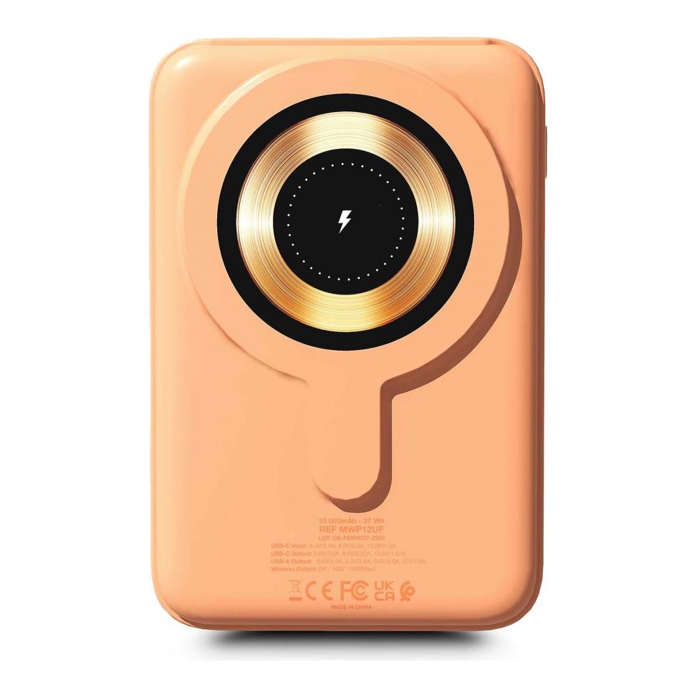 Magnee Power 10000 mAh Carica wireless Albicocca - Foto 8