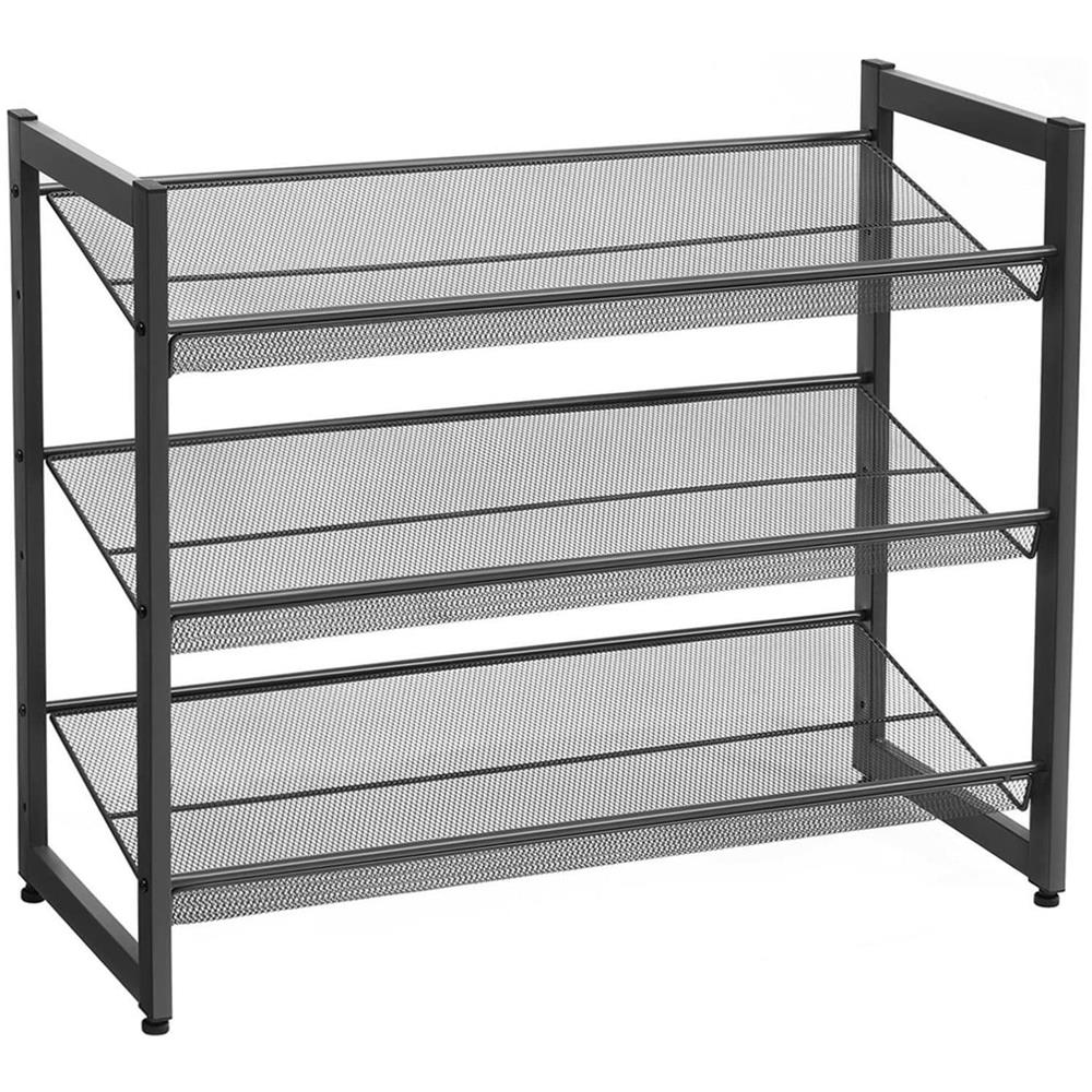 Scarpiera LMR03B in ferro nero salvaspazio per corridoio - Foto 1