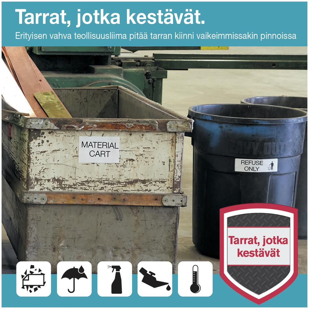 LW-Etichette in plastica 25 x 25 mm 2x 850 pz. - Foto 1