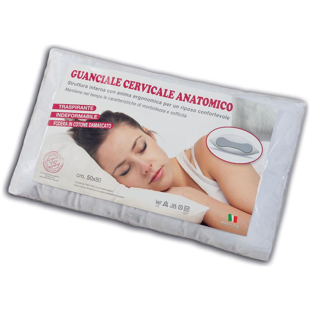 Cuscino Guanciale Da Letto Anatomico Cervicale 50x80 Cervicale - Foto 1