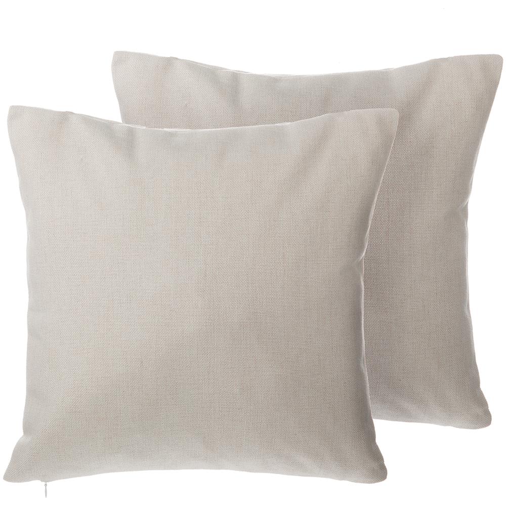 Set Di 2 Cuscini Decorativi Beige 45x45cm Gaura - Foto 1