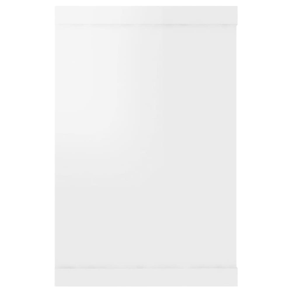 Mensole Parete a Cubo 4pz Bianco Lucido 60x15x23cm Multistrato - Foto 8