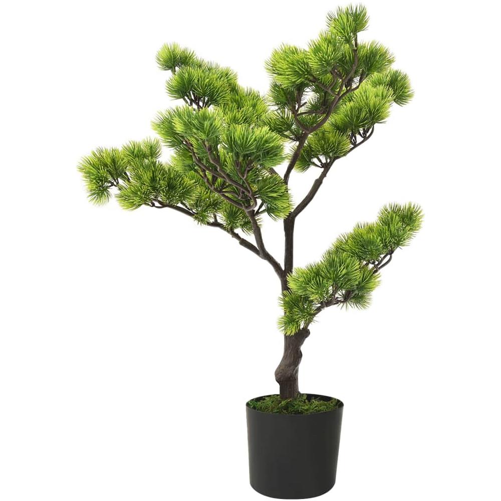 Bonsai Di Pino Artificiale Con Vaso 60 Cm Verde - Foto 1