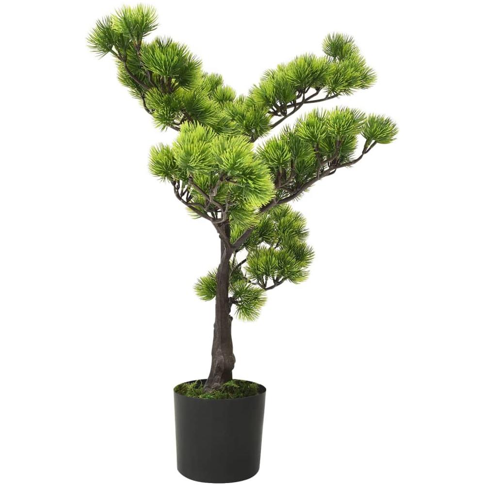 Bonsai Di Pino Artificiale Con Vaso 60 Cm Verde - Foto 2