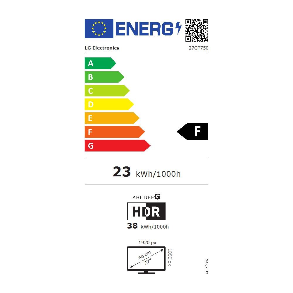 27GP750-B LED display 68,6 cm (27") 1920 x 1080 Pixel Full HD Nero - Foto 2