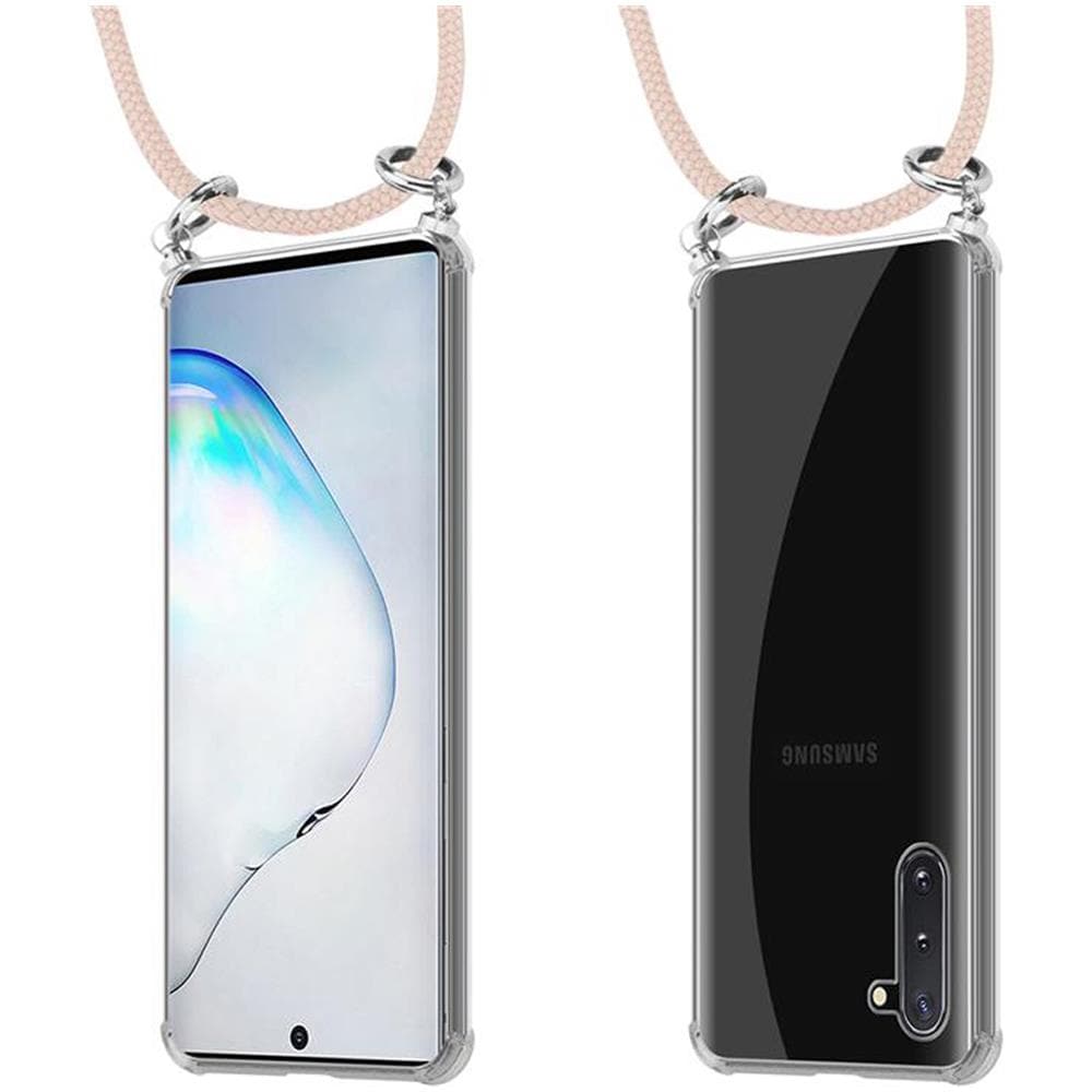 Catena Di Telefoni Cellulari Compatibile Con Samsung Galaxy Note 10 In Or Rosato A Perla - Coperchio Protettivo In Silicone Con Anelli D'argento, Cinturino In Corda E Custodia Staccabile - Foto 8