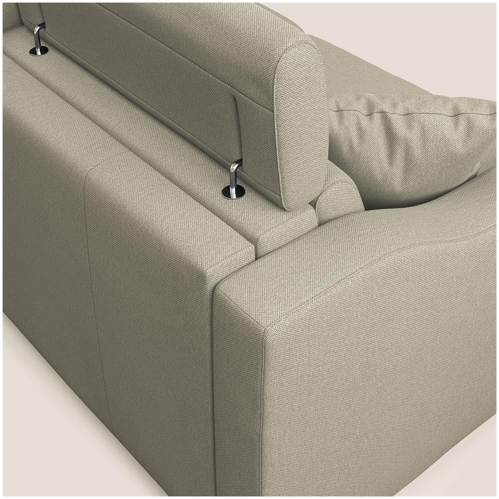 Amber Divano Letto Angolare In Tessuto Smacchiabile T05 Panna 253 Cm Sinistro (mat. 120x197) - Foto 7