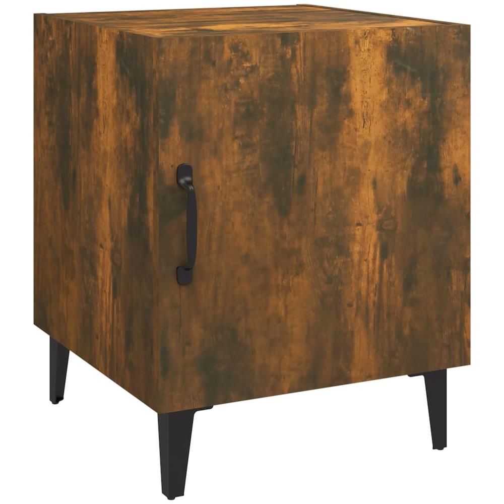 Comodini 2 Pz Rovere Fumo In Legno Multistrato - Foto 2