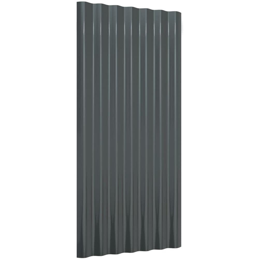 Pannelli Tetto 36pz Acciaio Verniciato Polvere 80x36 Antracite - Foto 3