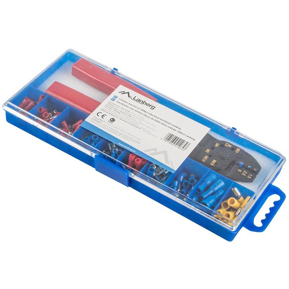 Confezione Di Pinza A Crimpare Per Cavi Da 1,25-4 Mm + 100 Terminali Elettrici - Foto 1