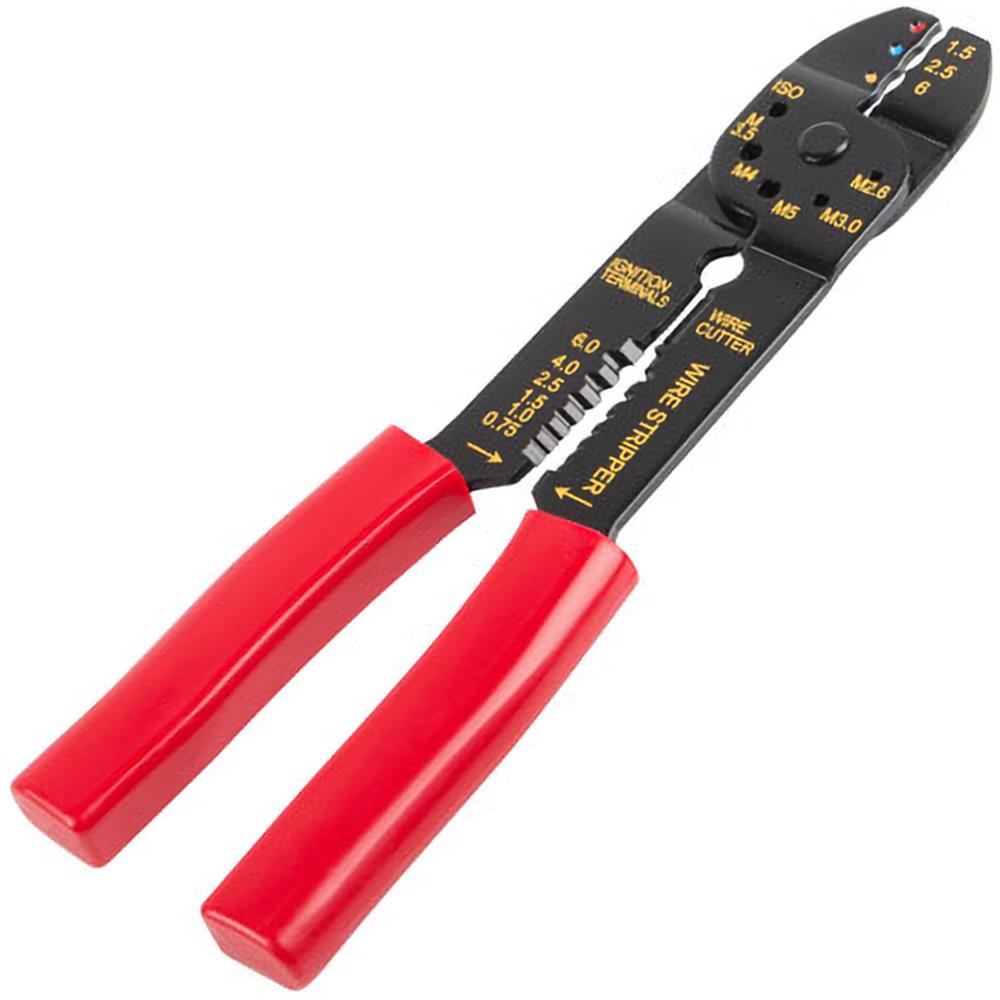 Confezione Di Pinza A Crimpare Per Cavi Da 1,25-4 Mm + 100 Terminali Elettrici - Foto 3