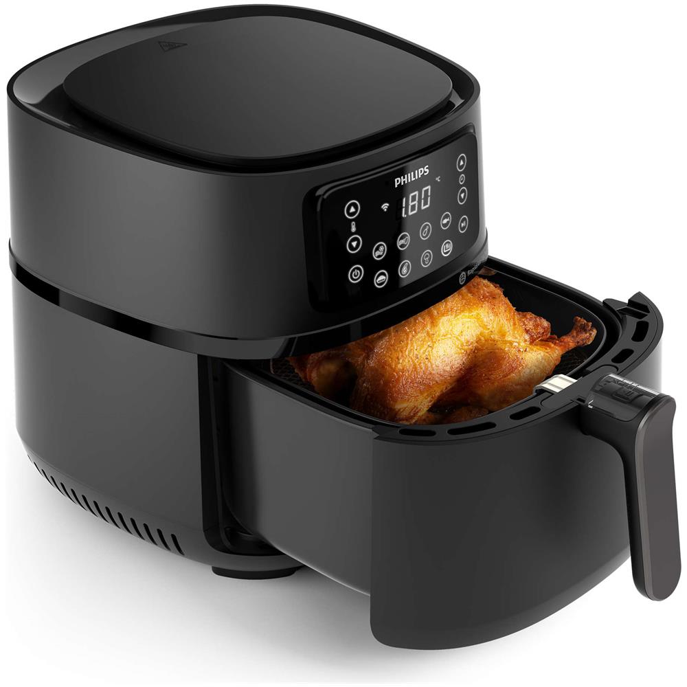 Friggitrice ad Aria HD9285/93 Capacità 7.2 Litri 2000 Watt Colore Nero, Argento - Foto 2
