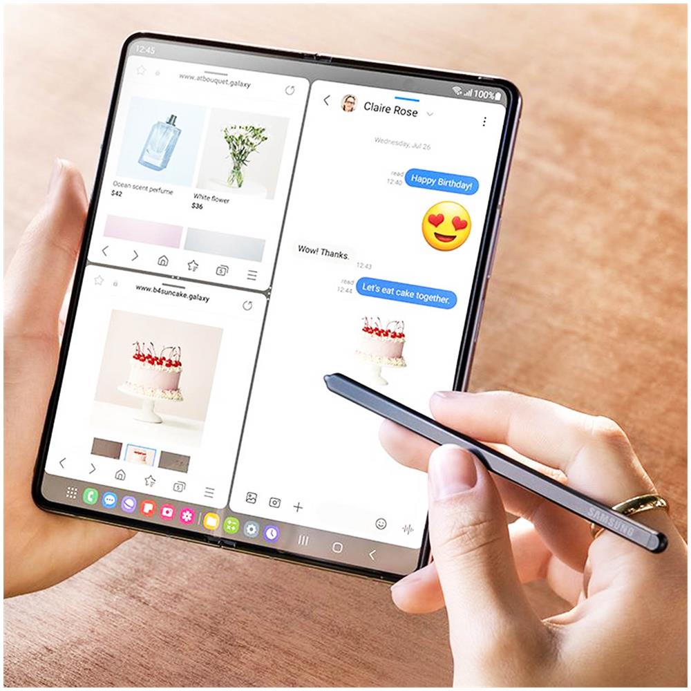 S Pen Originale Fold Edition Ej-pf946bbegeu Black Galaxy Z Fold5 - Foto 2