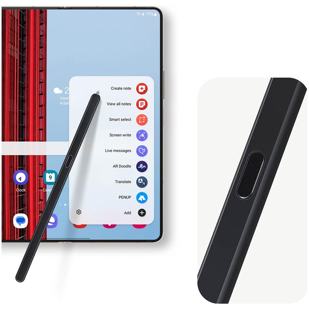 S Pen Originale Fold Edition Ej-pf946bbegeu Black Galaxy Z Fold5 - Foto 5