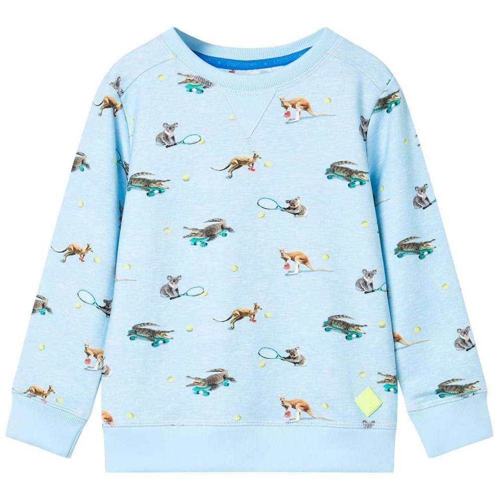 Felpa da Bambino Azzurro Mélange 140 - Foto 1