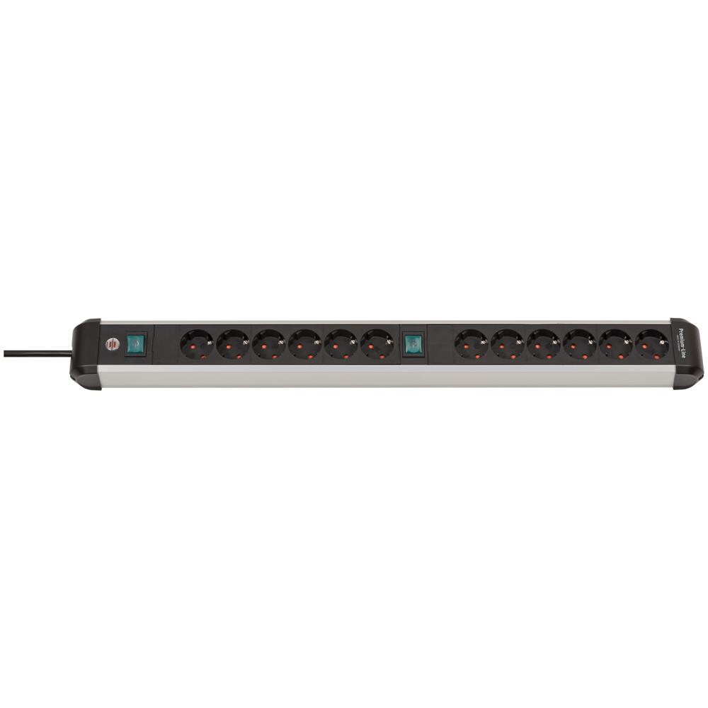 1391030200 prolunghe e multiple 3 m 12 presa (e) AC Interno Nero, Argento - Foto 2
