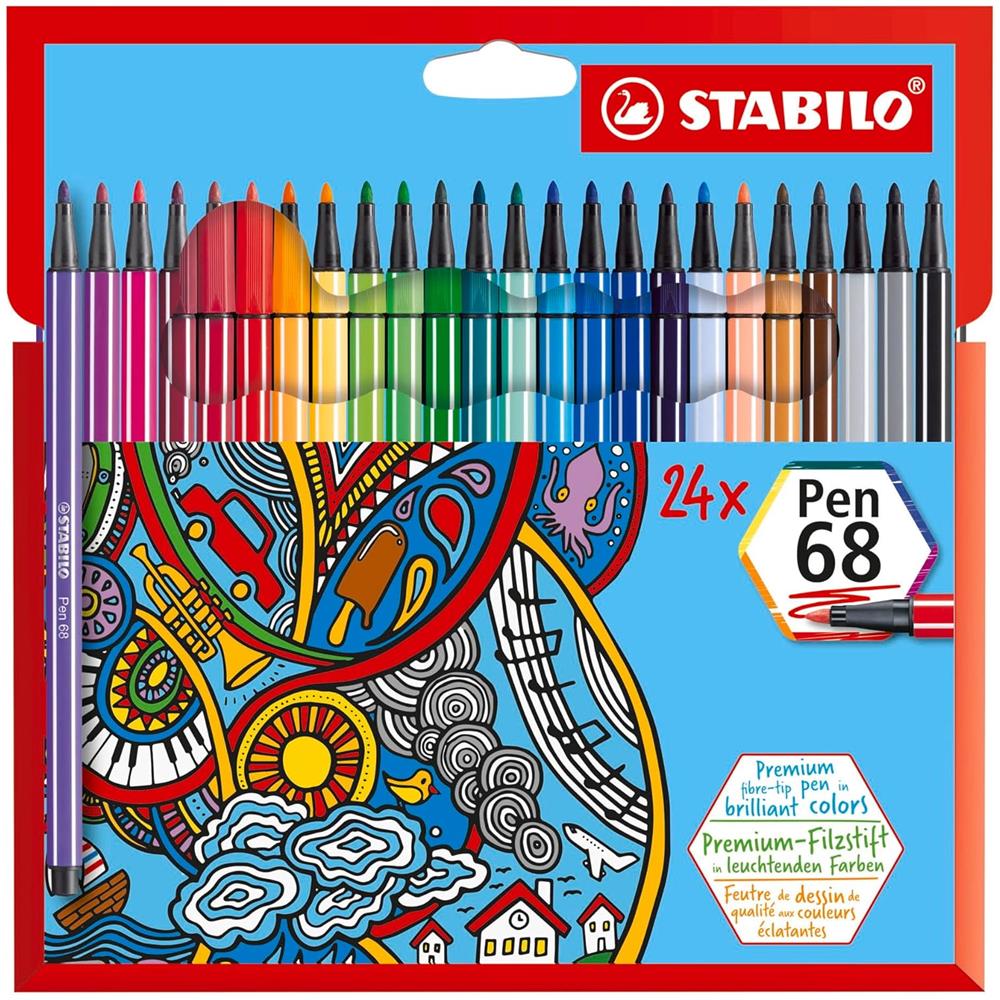 Pen 68 - Pennarello Premium - Astuccio da 24 - Colori Assortiti - Foto 1