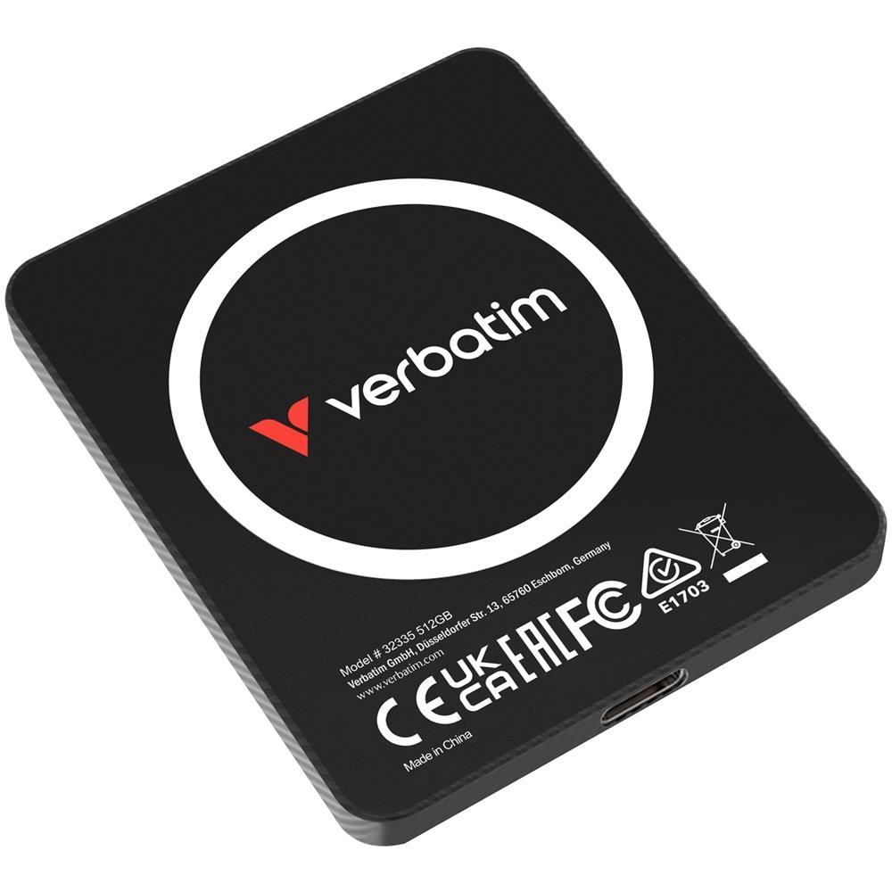 SSD Esterno 512 GB SnapBack Ultra Slim USB-C 3.2 Gen 2x2 Nero - Foto 1