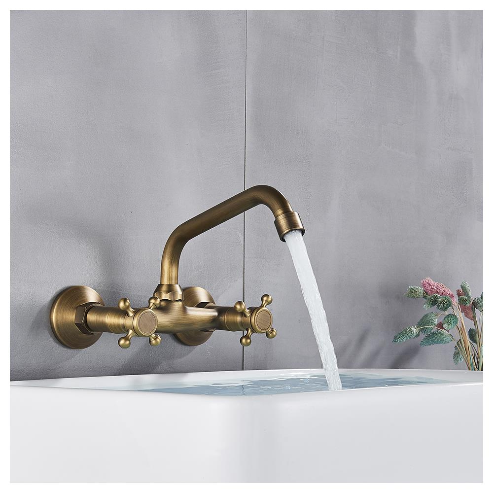 Rubinetto per lavabo da bagno, Blackswan, tipo M245, modello bronzo antico, misura 26 cm - Foto 4