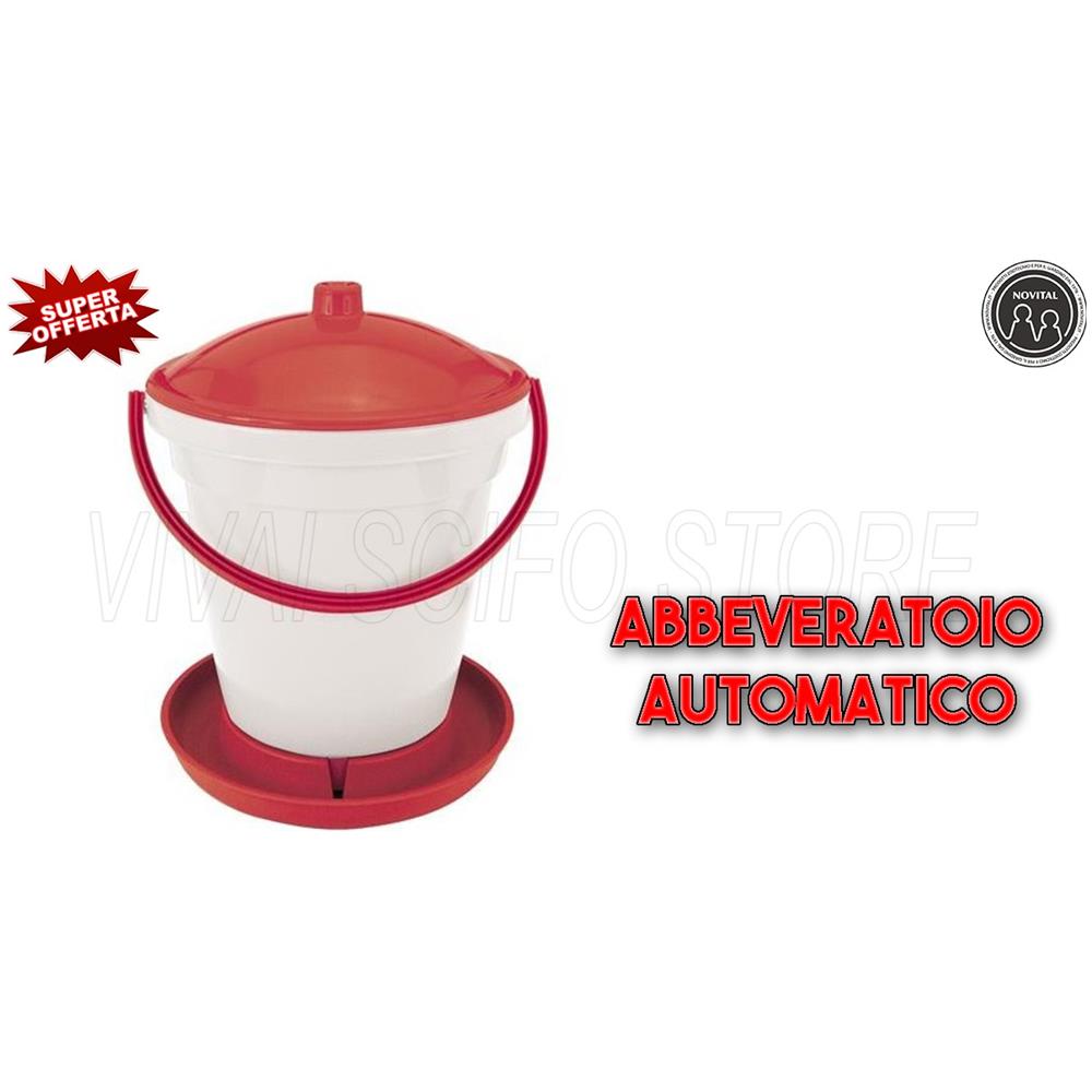 Abbeveratoio Automatico Per Pollame NOVITAL KERBL | Con Maniglia | Per Galline E Animali Da Cortile - Foto 8
