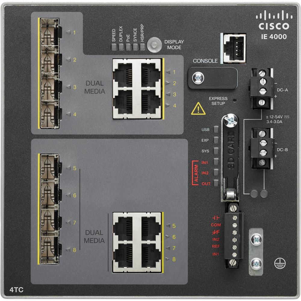 Cisco IE-4000-4TC4G-E Gestito L2 / L3 Gigabit Ethernet (10/100/1000) Nero switch di rete - Foto 1