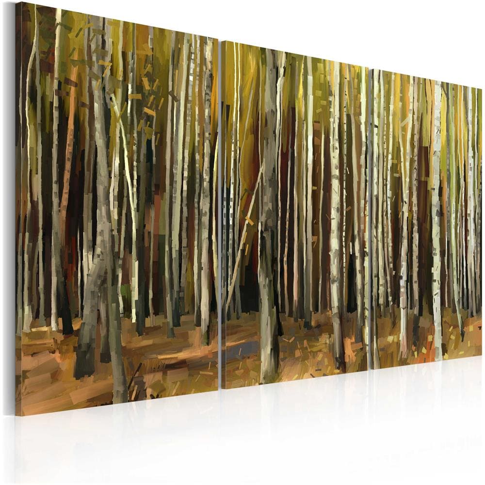 Quadro - Mistero Della Foresta Di Sherwood - Trittico 60x40 Cm - Foto 1