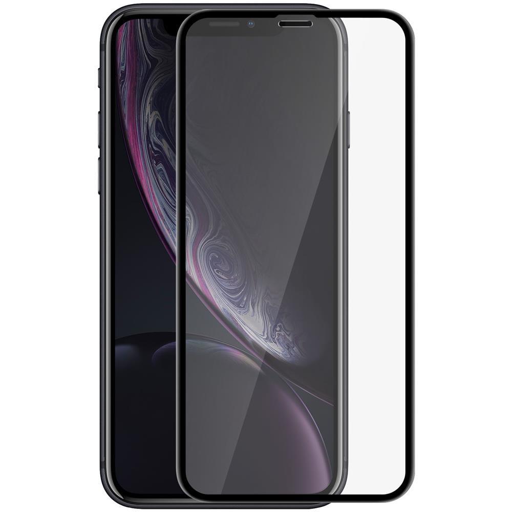 Pellicola Iphone Xr Protezione Schermo Vetro Temperato Contorno Nero - Foto 2