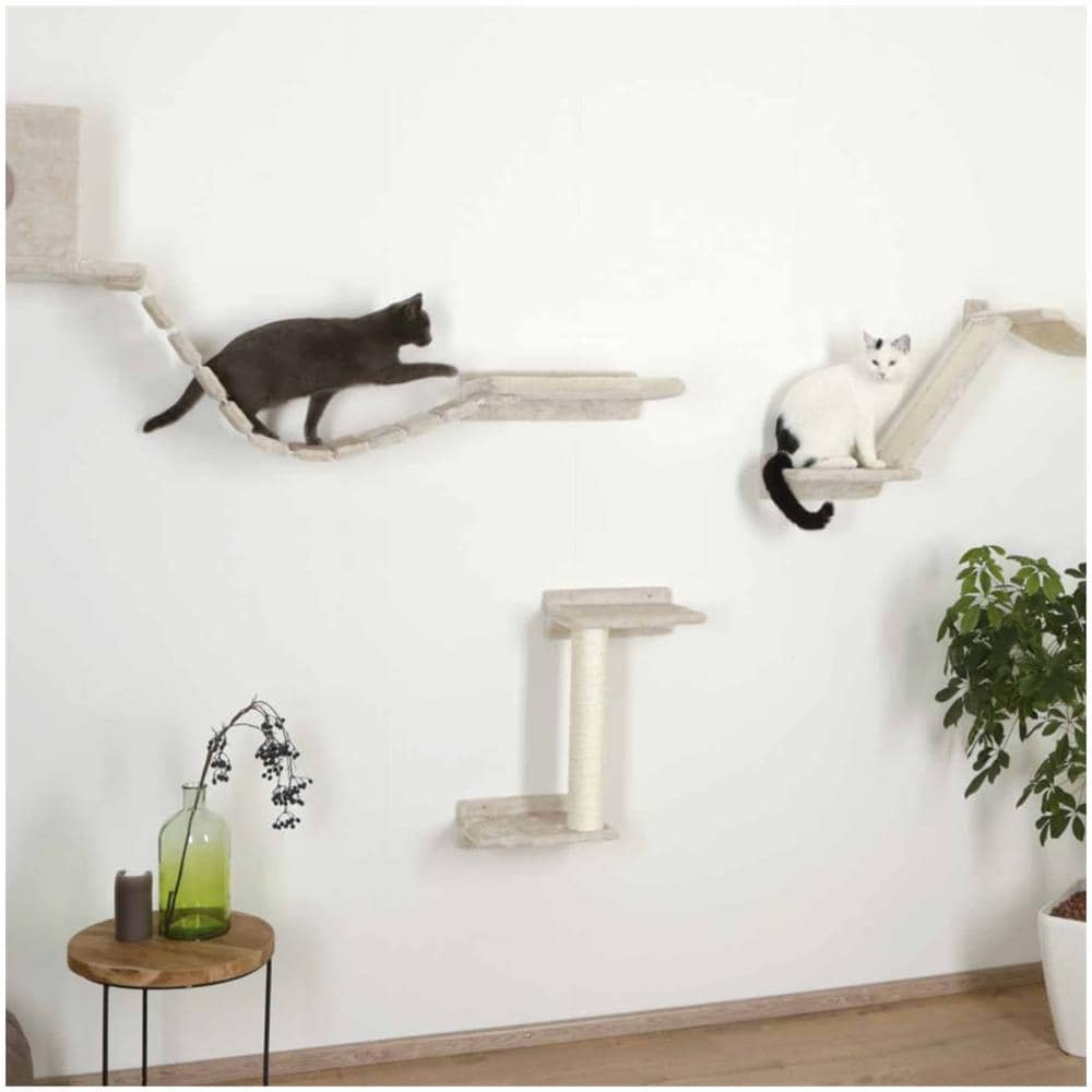 Percorso Sospeso Per Gatti Mount Everest In Legno Beige - Foto 2