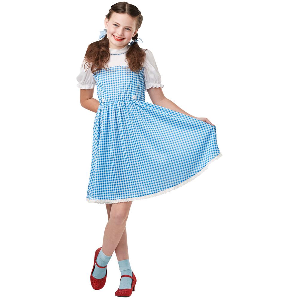 Costume Doroty Il Mago Di Oz Da Bambina - Taglia: 5/6 Anni (116 Cm) - Foto 1