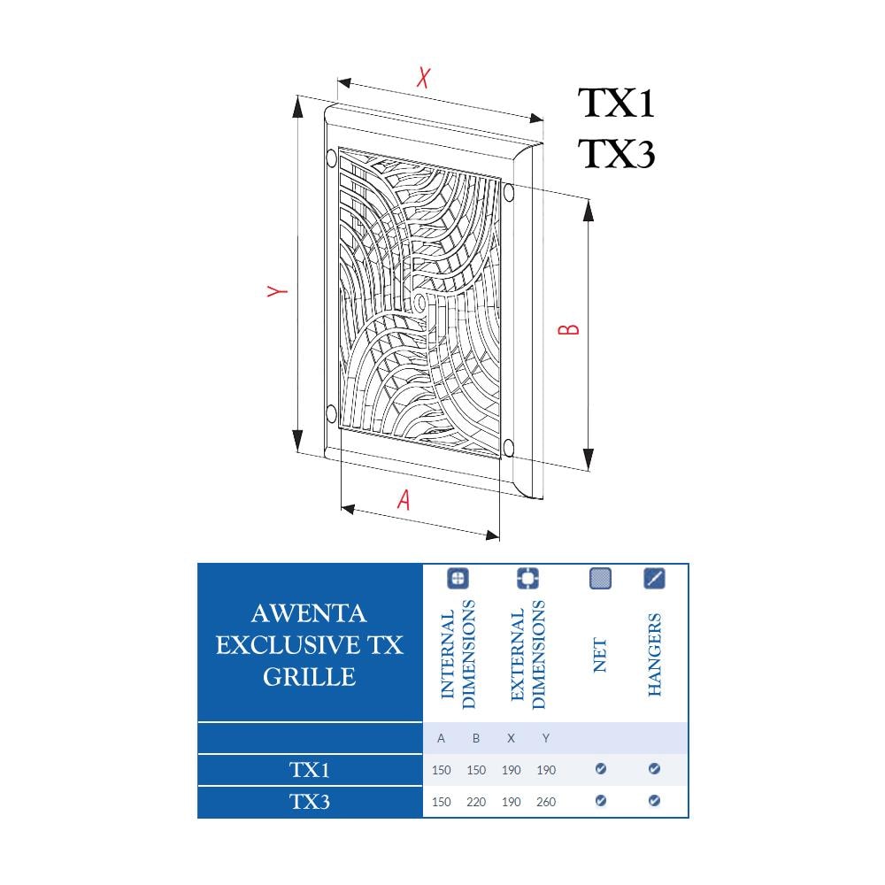 Forma Quadrata 150x150mm Copertura Griglia Di Ventilazione Muro Anti Insetti Netta - Foto 2