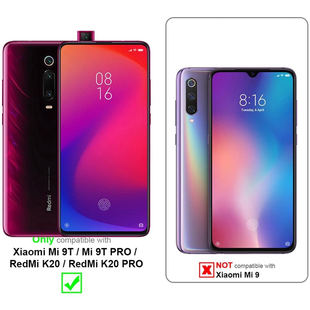 Cadorabo Custodia Compatibile Con Xiaomi Mi 9t / 9t Pro In Nero Carbone - Coperchio Protettiva Con Chiusura Magnetica, Funzione Stand E Tasca Per Le Carte - Foto 2