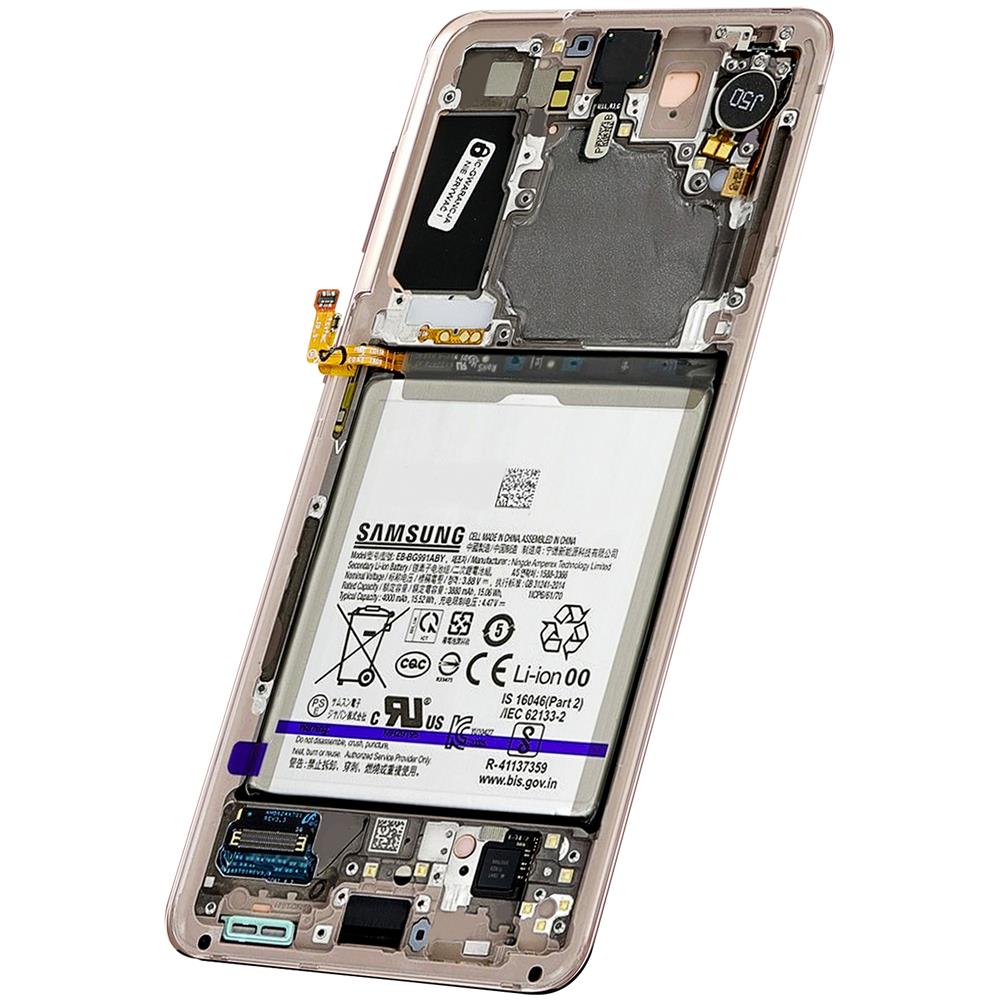 Blocco Completo S21 Lcd Schermo Lcd Vetro Tattile Originali - Foto 2