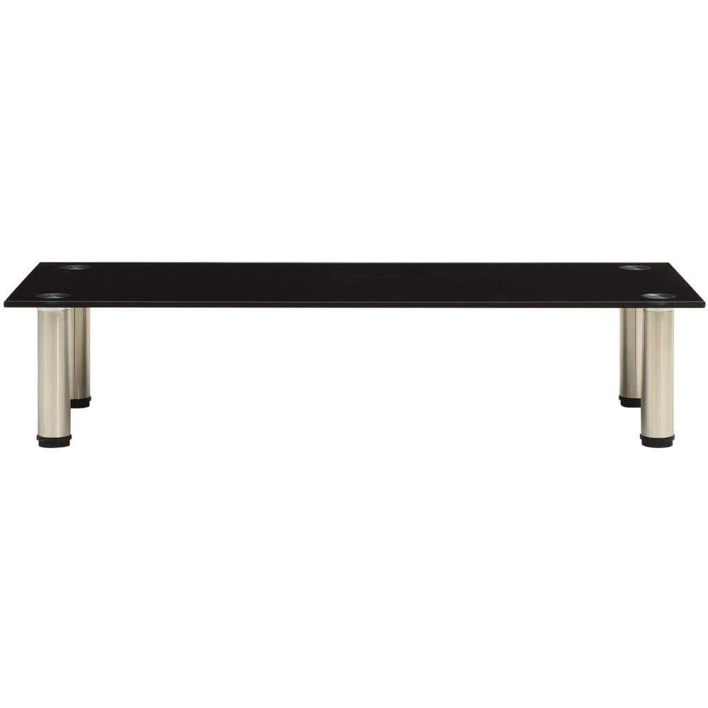 Mobile Porta TV Nero 80x35x17 cm in Vetro Temperato - Foto 2